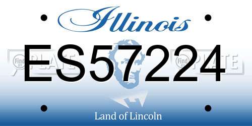 ES57224 Illinois License Plate