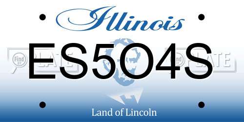 ES5O4S Illinois License Plate