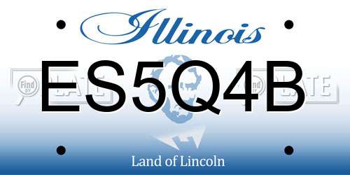 ES5Q4B Illinois License Plate
