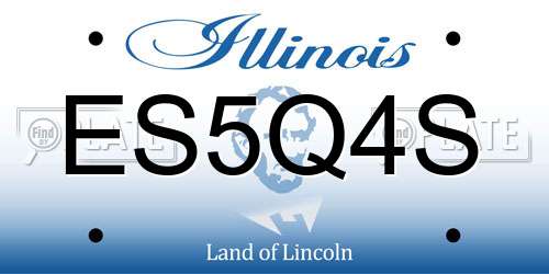ES5Q4S Illinois License Plate