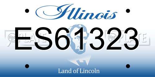 ES61323 Illinois License Plate