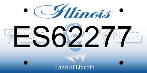 ES62277 Illinois License Plate