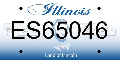 ES65046 Illinois License Plate
