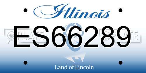 ES66289 Illinois License Plate
