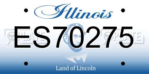 ES70275 Illinois License Plate
