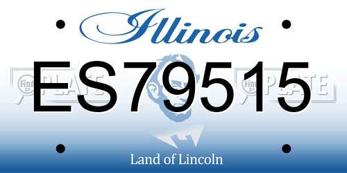ES79515 Illinois License Plate
