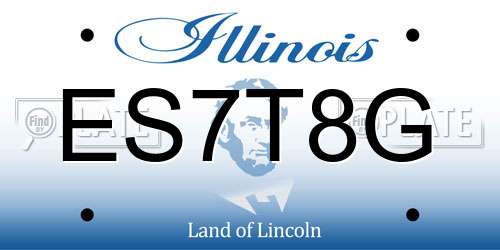 ES7T8G Illinois License Plate