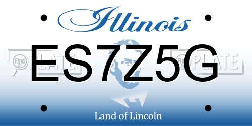 ES7Z5G Illinois License Plate
