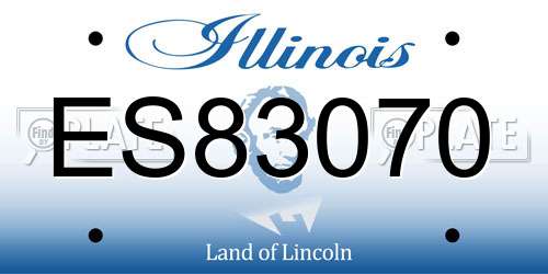 ES83070 Illinois License Plate
