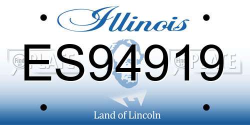 ES94919 Illinois License Plate