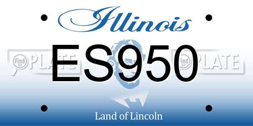 ES950 Illinois License Plate