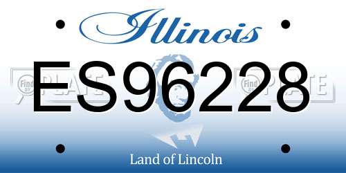 ES96228 Illinois License Plate