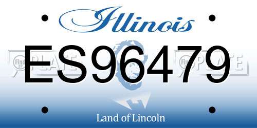 ES96479 Illinois License Plate