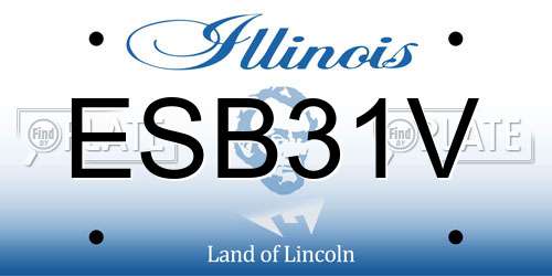 ESB31V Illinois License Plate