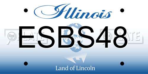 ESBS48 Illinois License Plate