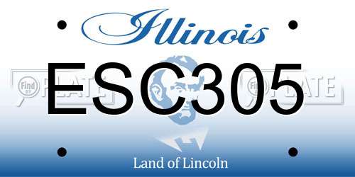 ESC305 Illinois License Plate