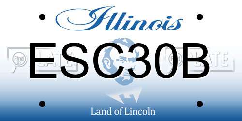 ESC30B Illinois License Plate