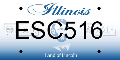 ESC516 Illinois License Plate