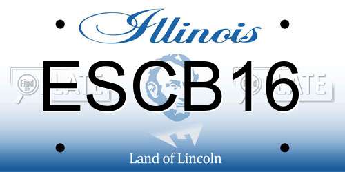 ESCB16 Illinois License Plate