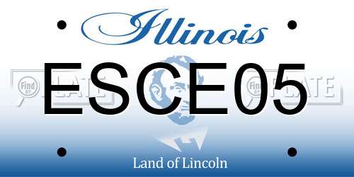 ESCE05 Illinois License Plate