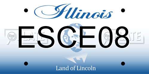 ESCE08 Illinois License Plate