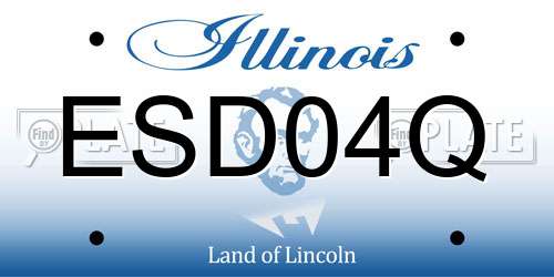 ESD04Q Illinois License Plate