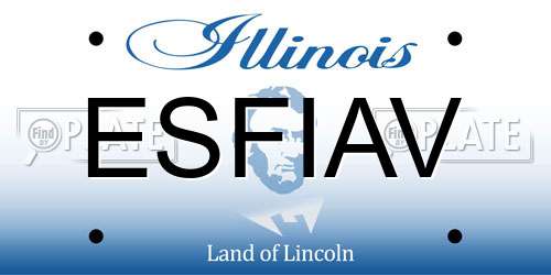 ESFIAV Illinois License Plate
