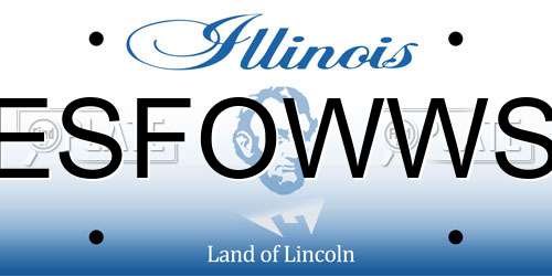ESFOWWS Illinois License Plate