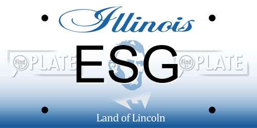 ESG Illinois License Plate