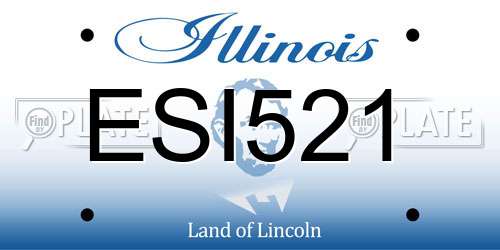 ESI521 Illinois License Plate