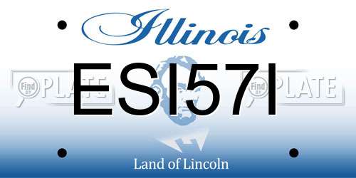 ESI57I Illinois License Plate