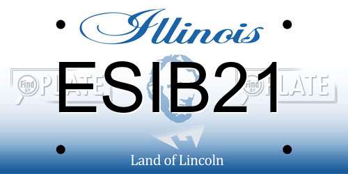ESIB21 Illinois License Plate