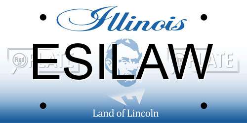 ESILAW Illinois License Plate