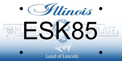ESK85 Illinois License Plate
