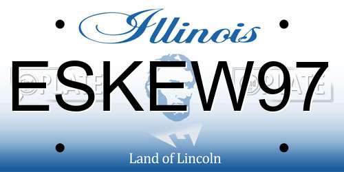 ESKEW97 Illinois License Plate