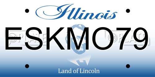 ESKMO79 Illinois License Plate