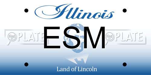 ESM Illinois License Plate