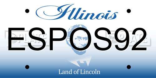 ESPOS92 Illinois License Plate