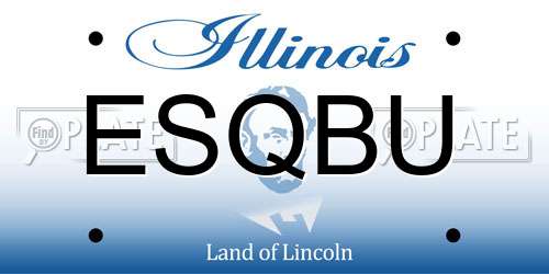 ESQBU Illinois License Plate