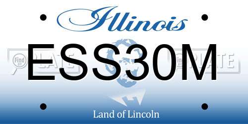ESS30M Illinois License Plate