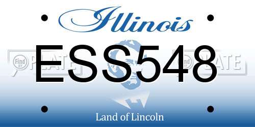 ESS548 Illinois License Plate