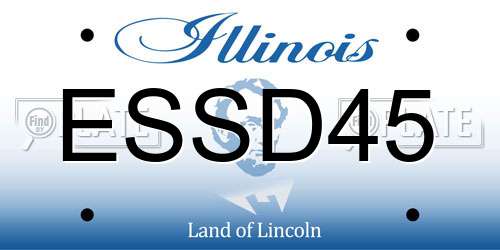 ESSD45 Illinois License Plate