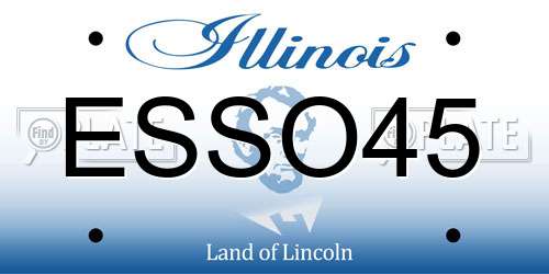 ESSO45 Illinois License Plate