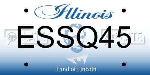 ESSQ45 Illinois License Plate