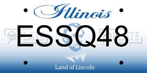 ESSQ48 Illinois License Plate