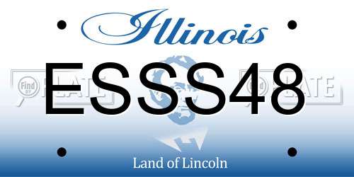 ESSS48 Illinois License Plate