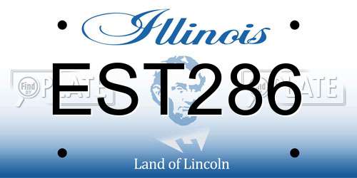 EST286 Illinois License Plate