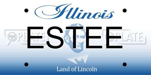 ESTEE Illinois License Plate