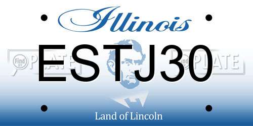 ESTJ30 Illinois License Plate