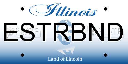 ESTRBND Illinois License Plate